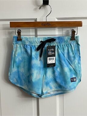 Salt Life Youth Blue Tie-Dye Athletic Shorts